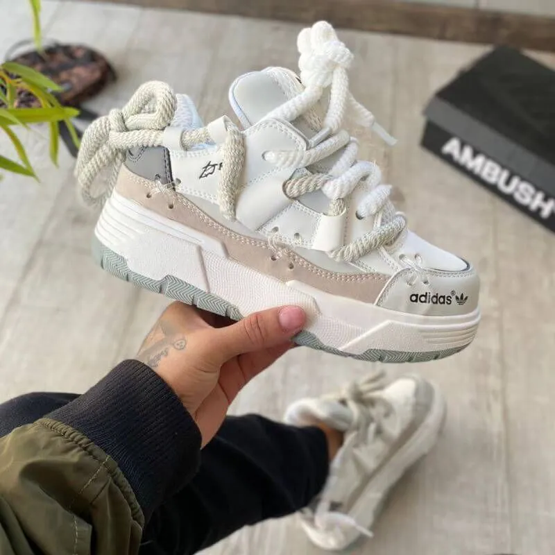 Adidas New Shita Blanco y Gris
